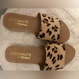 Coconut by Mattise Cheetah Print Sandals